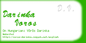 darinka voros business card