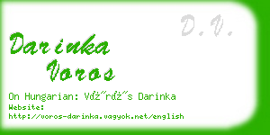 darinka voros business card
